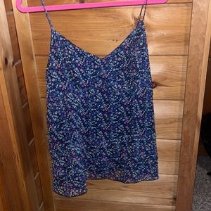Flowy Blue Floral Tank